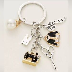 🔴Charming Keychain with Sewing Charms